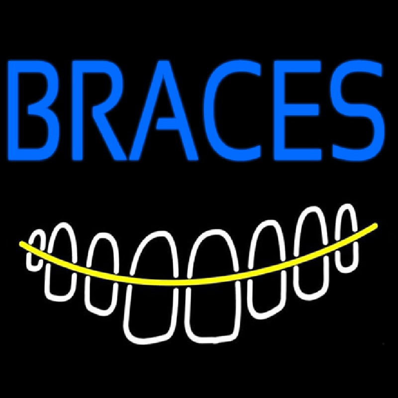 Braces With Teeth Neonkyltti