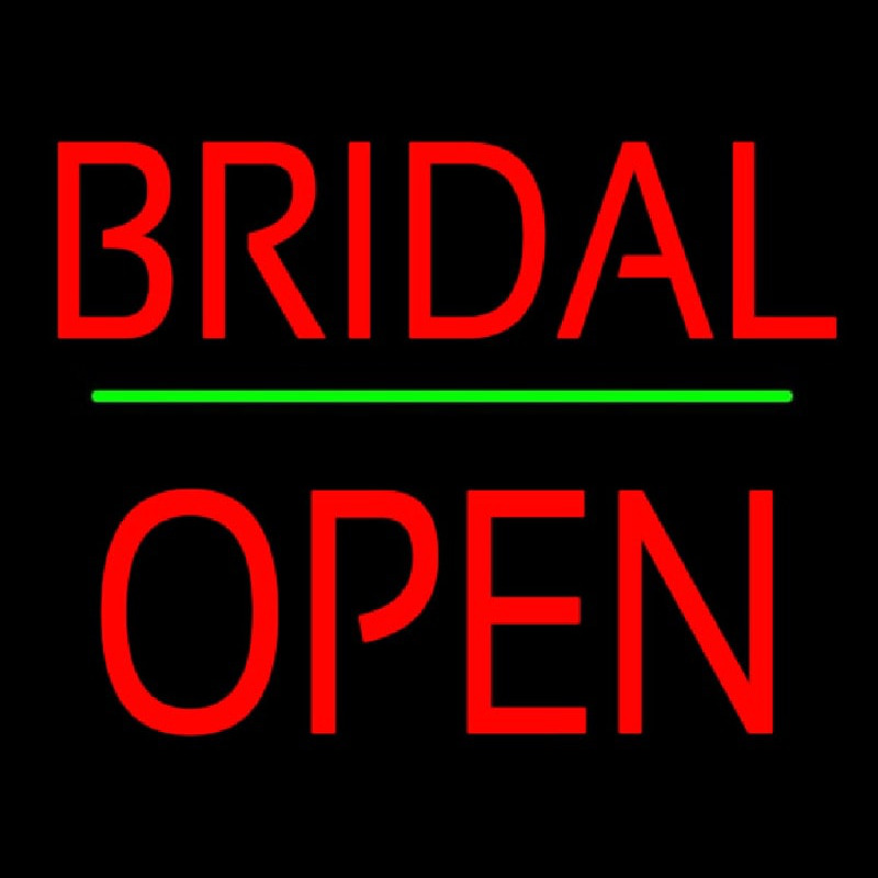 Bridal Block Open Green Line Neonkyltti