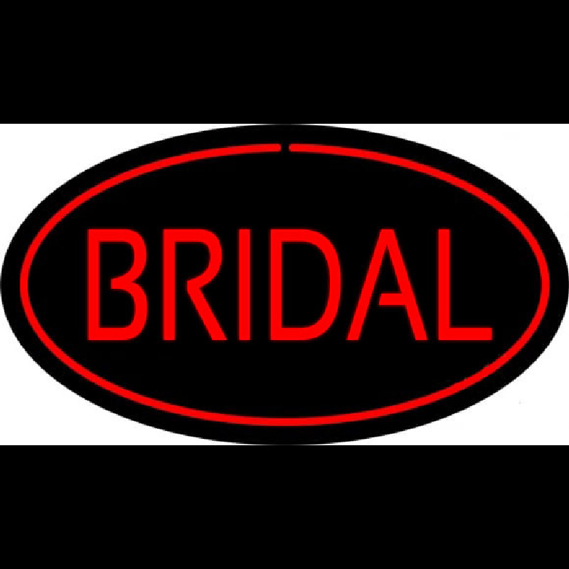 Bridal Block Oval Red Neonkyltti