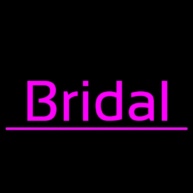 Bridal Cursive Purple Line Neonkyltti