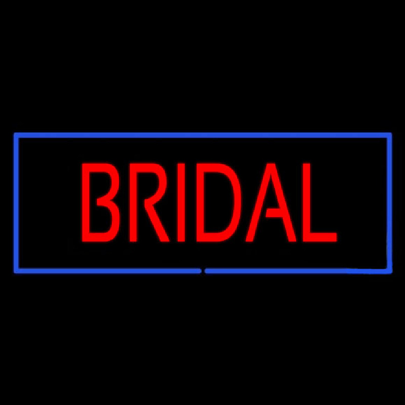 Bridal Rectangle Blue Neonkyltti