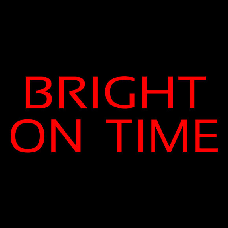 Bright On Time Neonkyltti