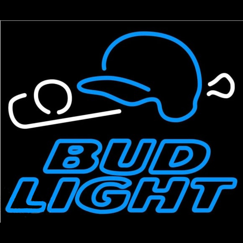 Bud Light Baseball Beer Sign Neonkyltti