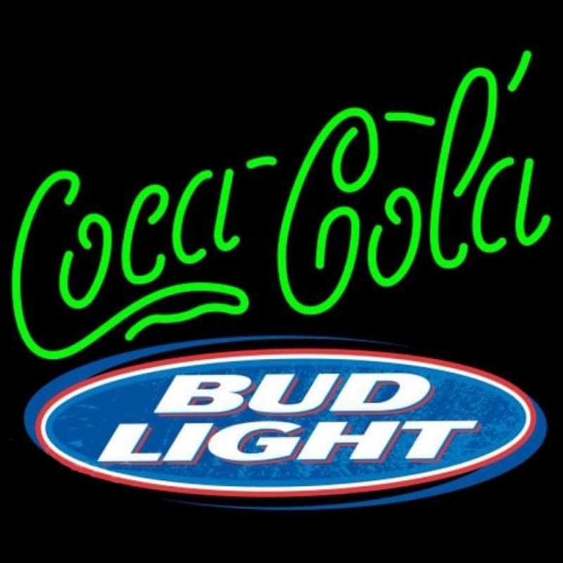 Bud Light Coca Cola Green Beer Sign Neonkyltti