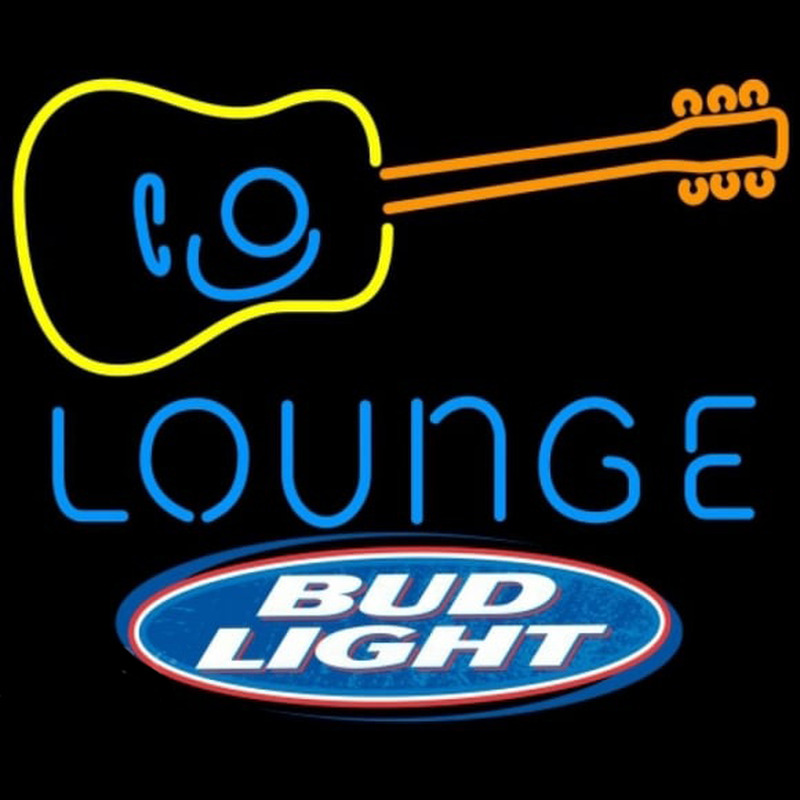 Bud Light Guitar Lounge Beer Sign Neonkyltti