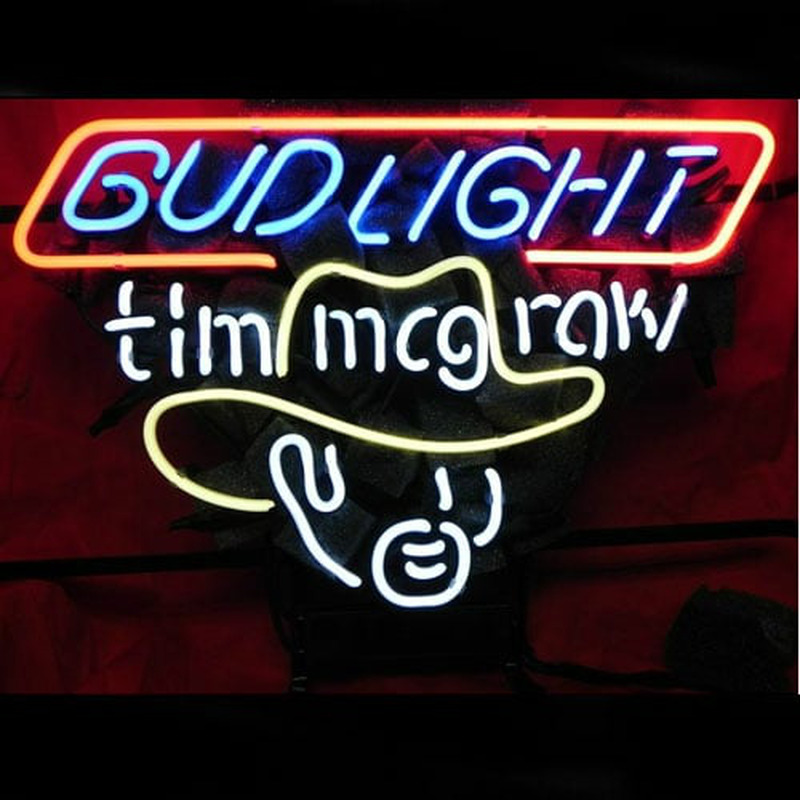 Bud Tim Mcgraw Olut Baari Neonkyltti