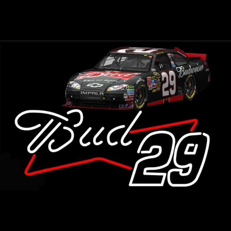 Bud with 29 Nascar Neonkyltti