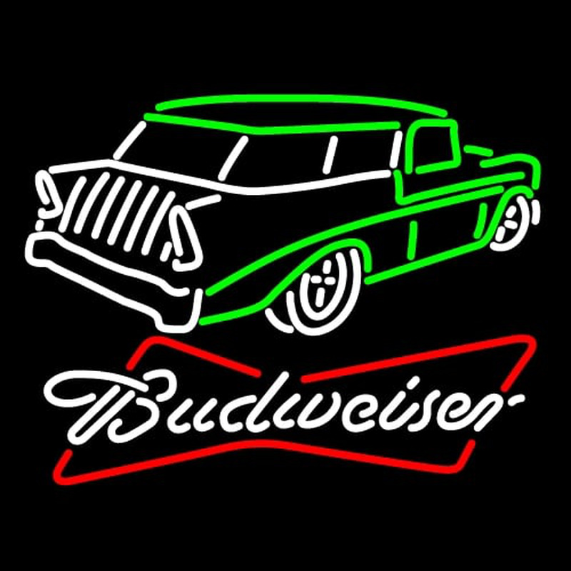 Budweiser 57 Chevy Neonkyltti