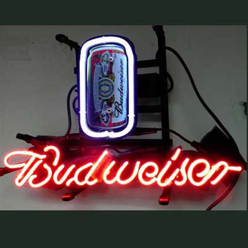 Budweiser Can Olut Baari Neonkyltti