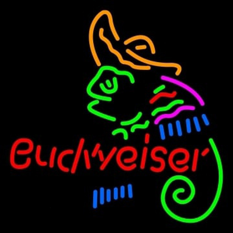 Budweiser Chameleon Neonkyltti