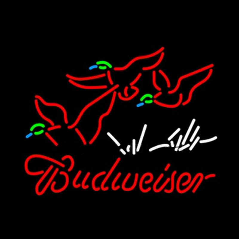 Budweiser Duck Without Motion Neonkyltti