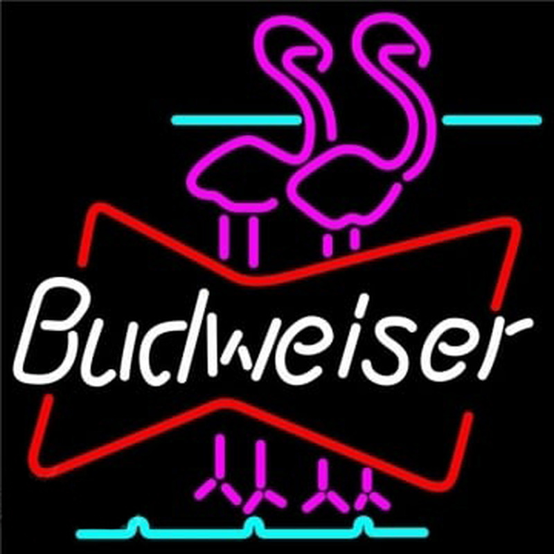 Budweiser Flamingo Neonkyltti