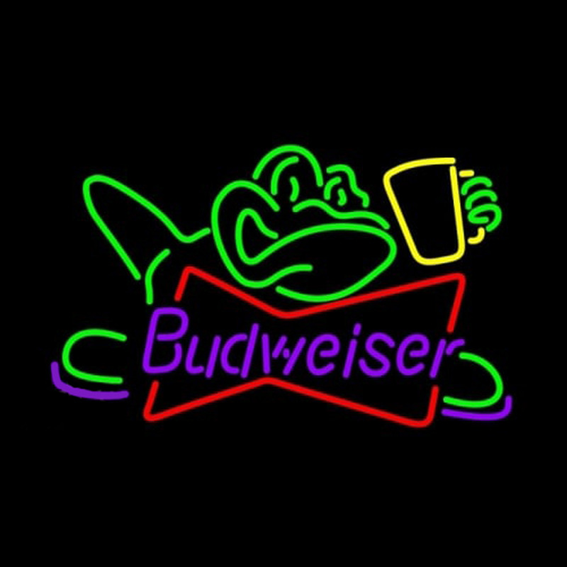 Budweiser Frog Neonkyltti