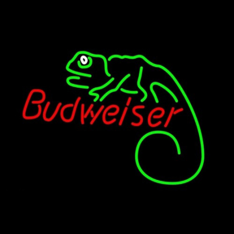 Budweiser Louie Lizard Neonkyltti