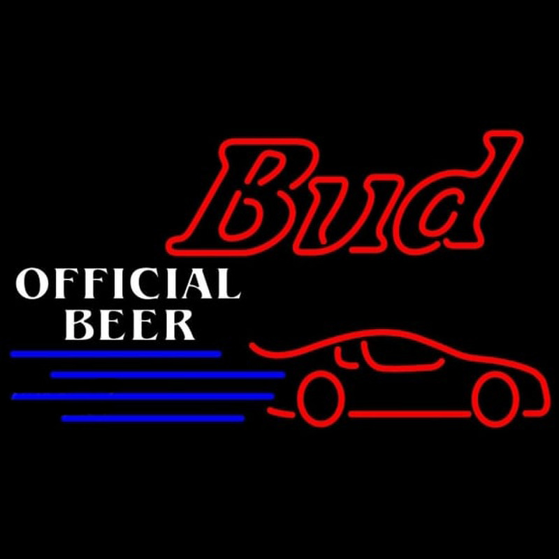 Budweiser Offical Nascar 2 Beer Sign Neonkyltti