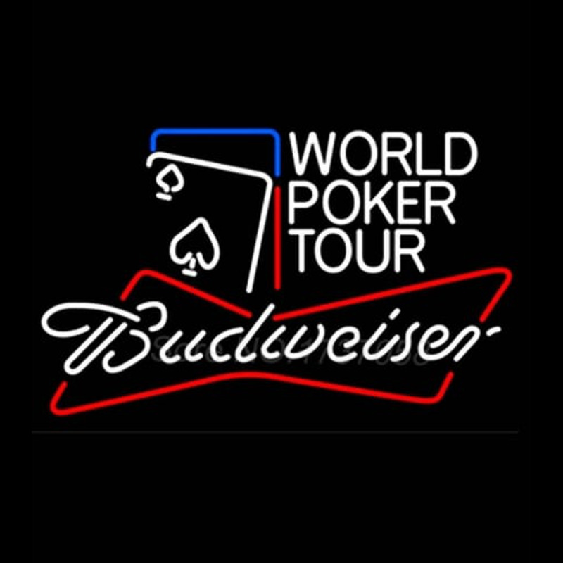 Budweiser World Poker Tour Neonkyltti