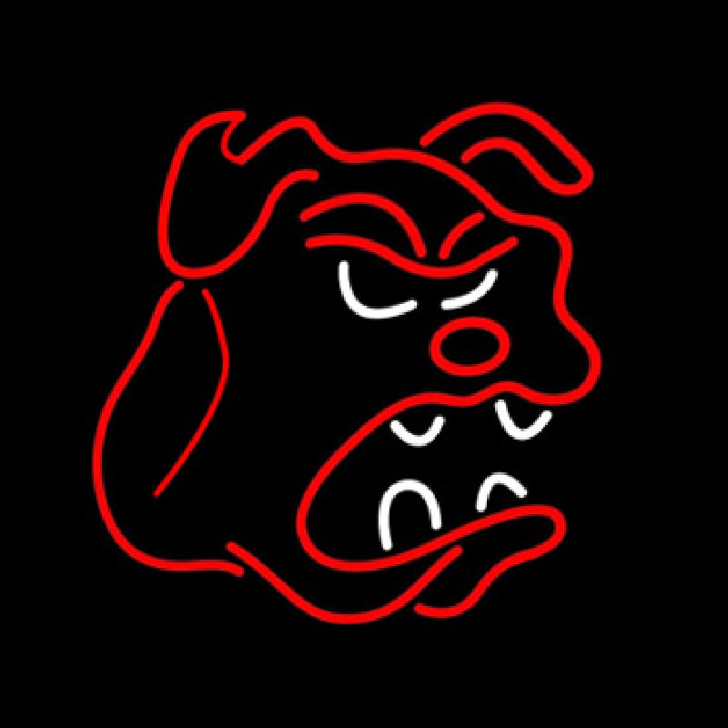 Bull Dog Logo Neonkyltti