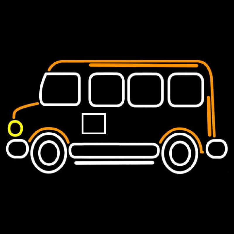 Bus Icon Neonkyltti