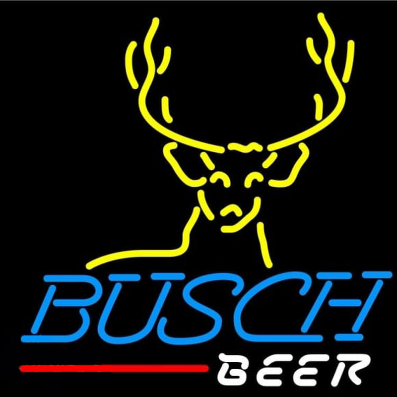 Busch Deer Buck Beer Sign Neonkyltti
