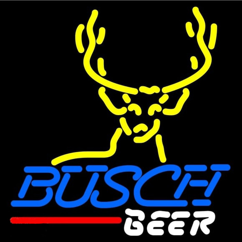 Busch Deer Buck Beer Sign Neonkyltti