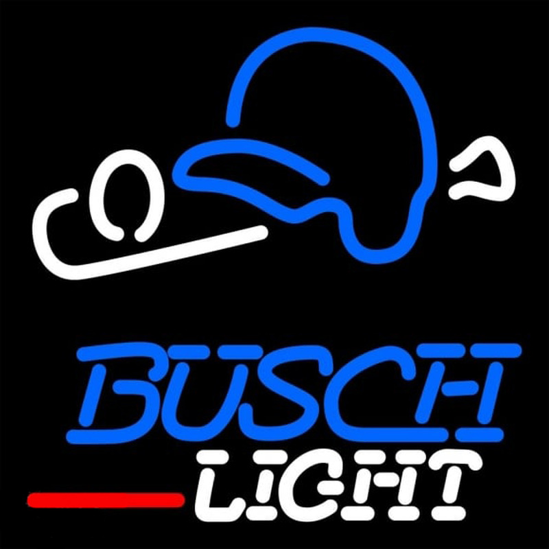 Busch Light Baseball Beer Sign Neonkyltti