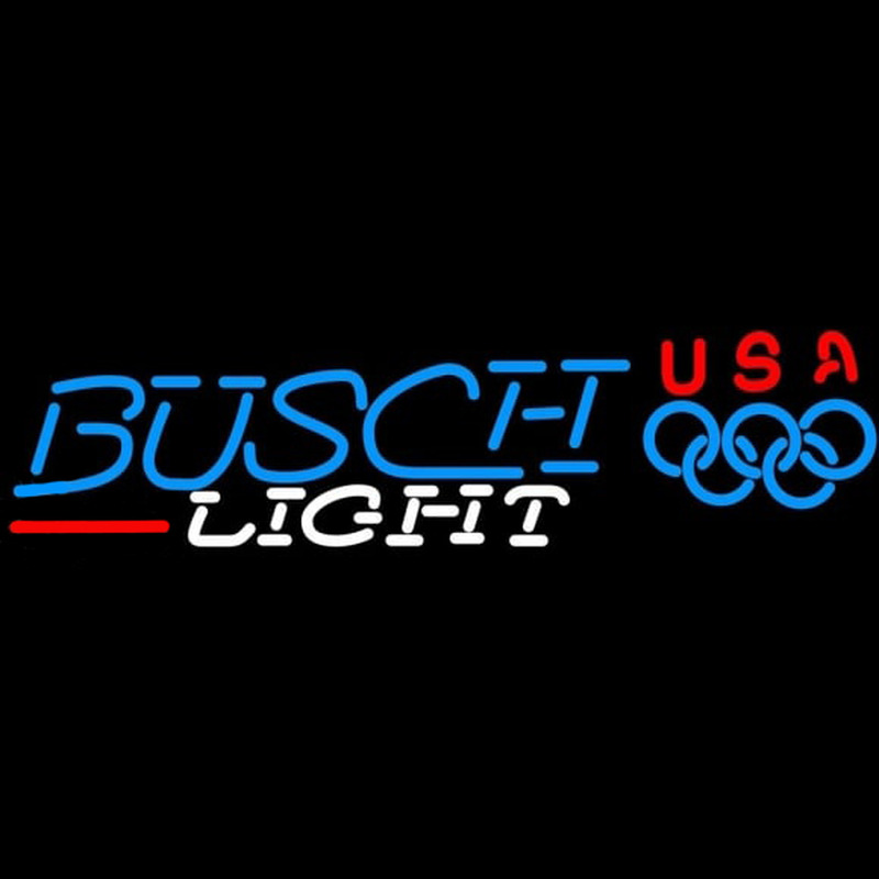 Busch Light Olympic Beer Sign Neonkyltti