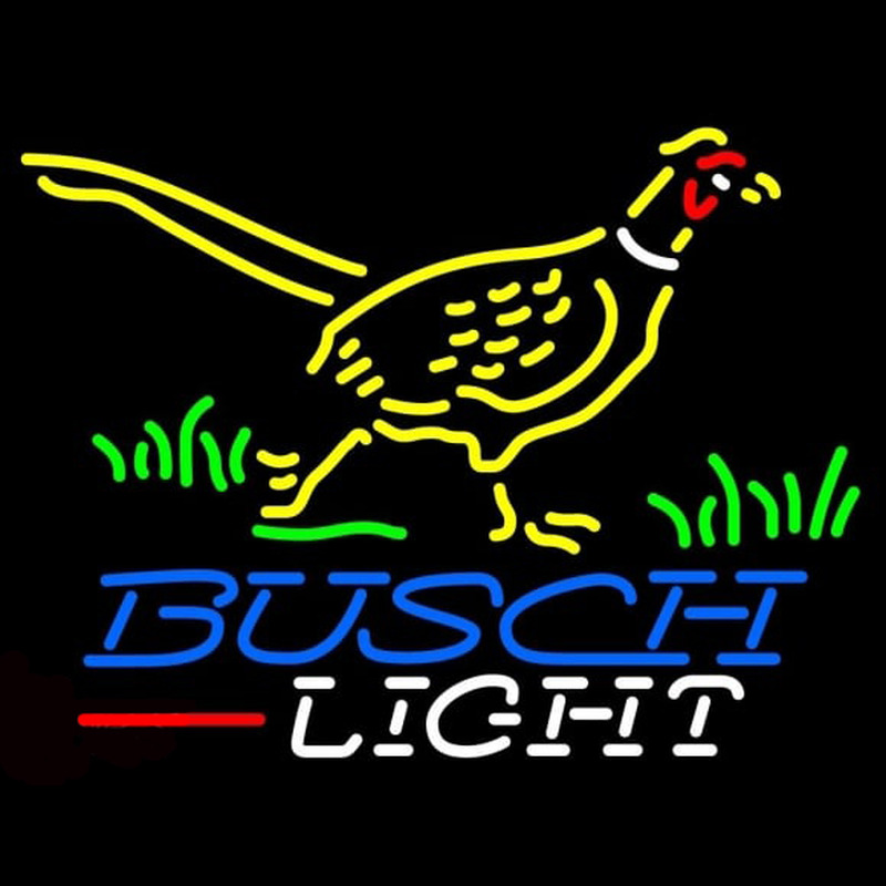Busch Light Pheasant Beer Sign Neonkyltti