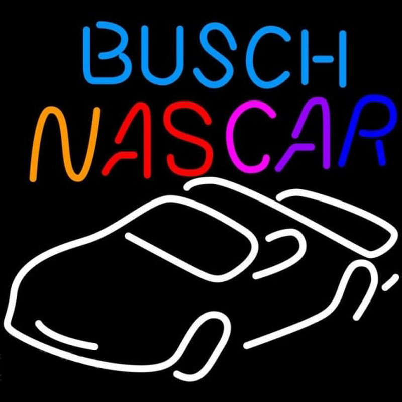 Busch Nascar Beer Sign Neonkyltti