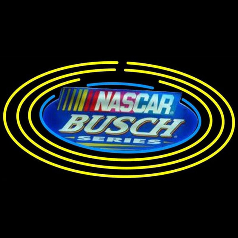 Busch Nascar Oval Beer Sign Neonkyltti