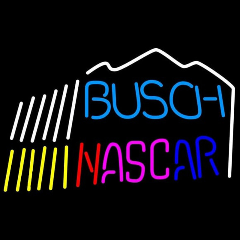 Busch Nascar mountain Beer Sign Neonkyltti