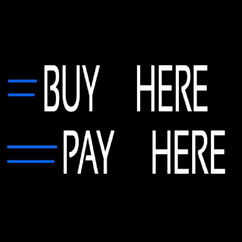 Buy Here Pay Here Neonkyltti
