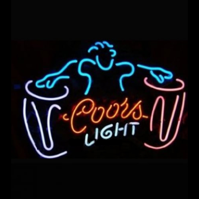 COORS LIGHT DRUM Neonkyltti