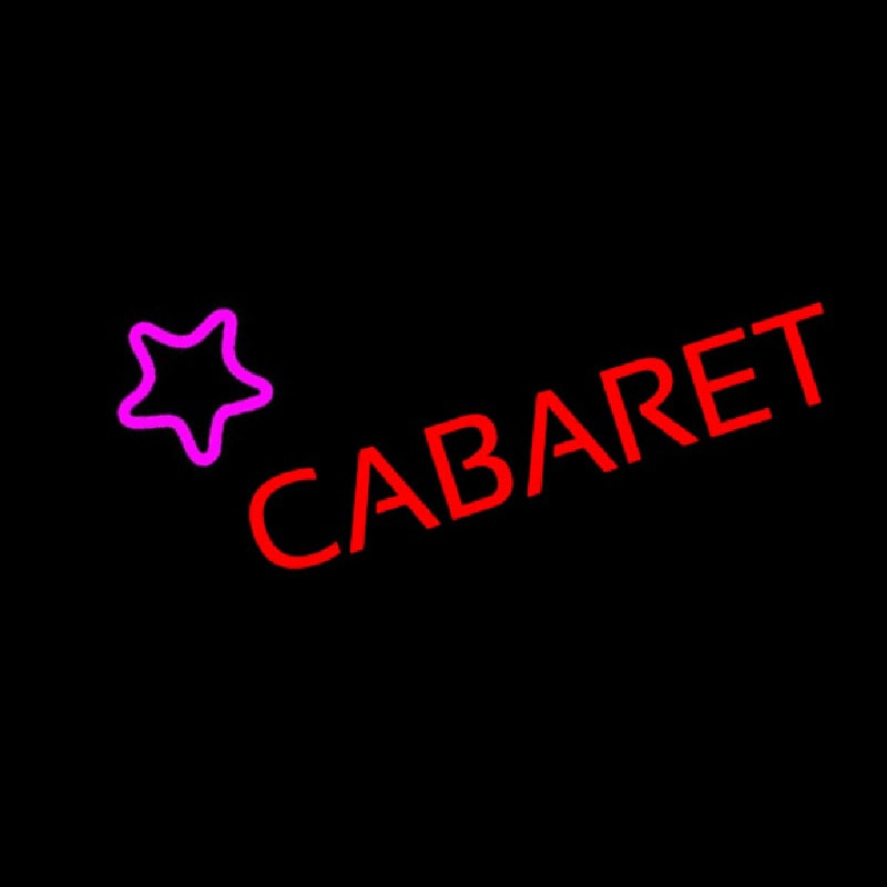 Cabaret Star Logo Neonkyltti