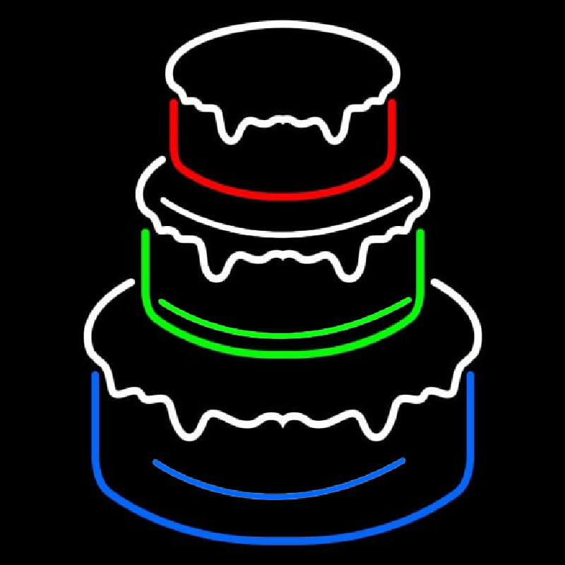 Cake Logo Neonkyltti