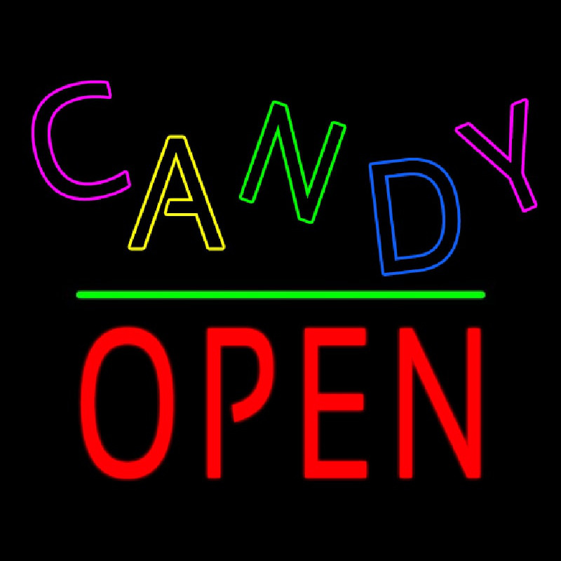Candy Block Open Green Line Neonkyltti