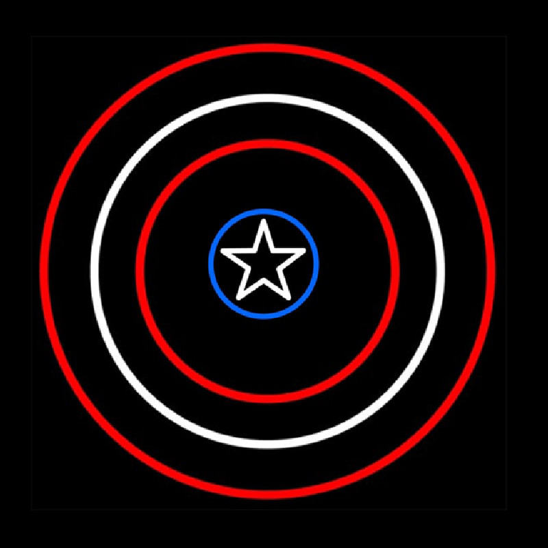 Captain America Shield Neonkyltti