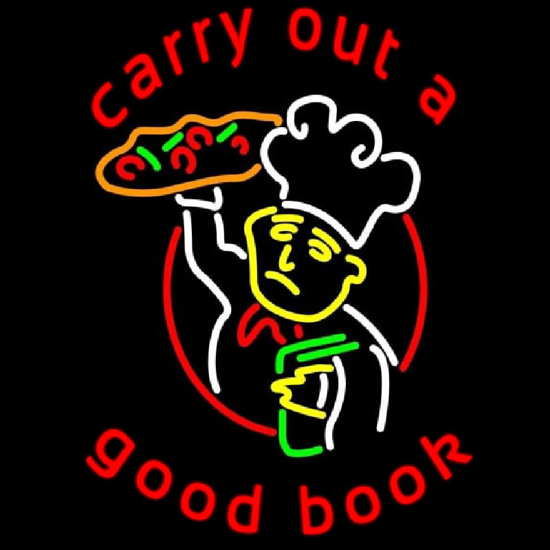 Carry Out A Good Book Neonkyltti