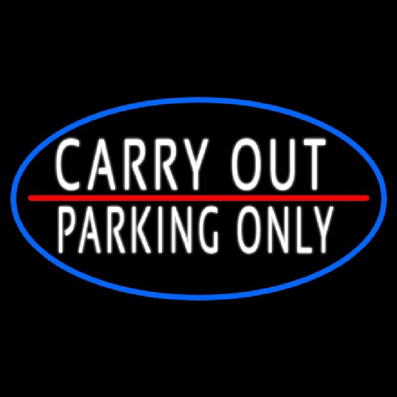 Carry Out Parking Only Neonkyltti