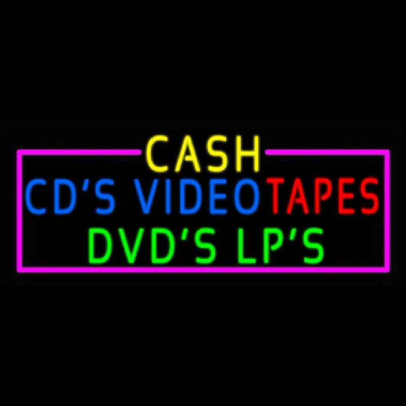 Cash Cds Videos Dvds Lps Tapes Neonkyltti