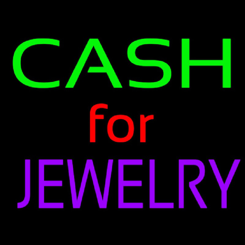 Cash For Jewelry Neonkyltti