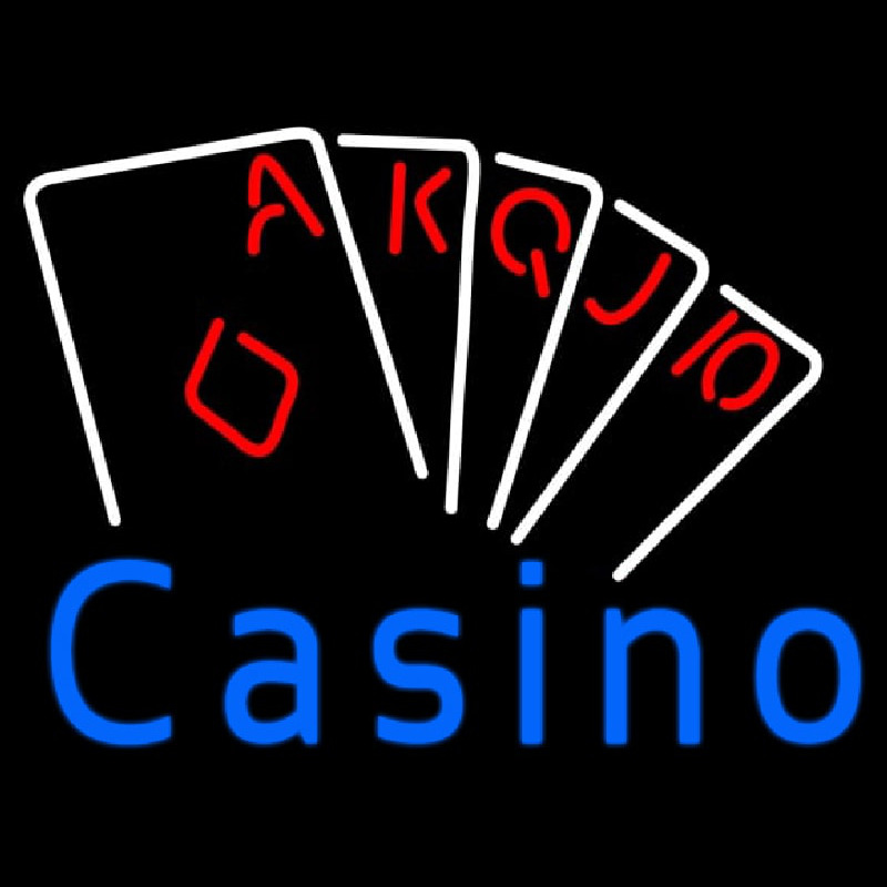 Casino Poker Hand Neonkyltti