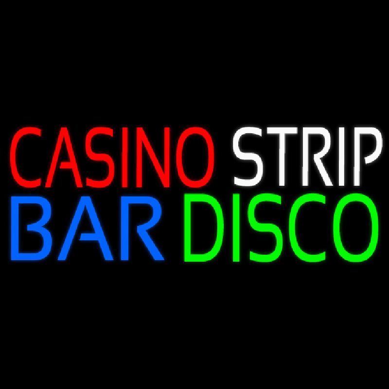 Casino Strip Bar Disco Neonkyltti