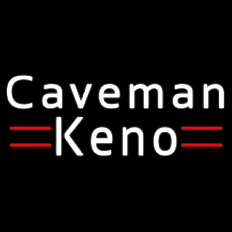 Caveman Keno 1 Neonkyltti