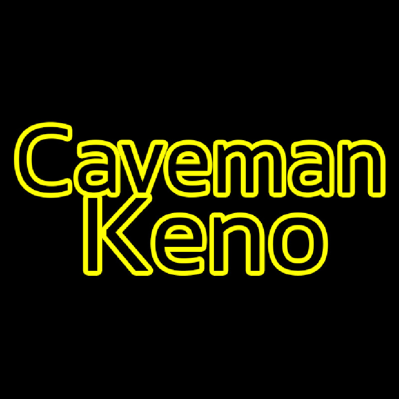 Caveman Keno Neonkyltti