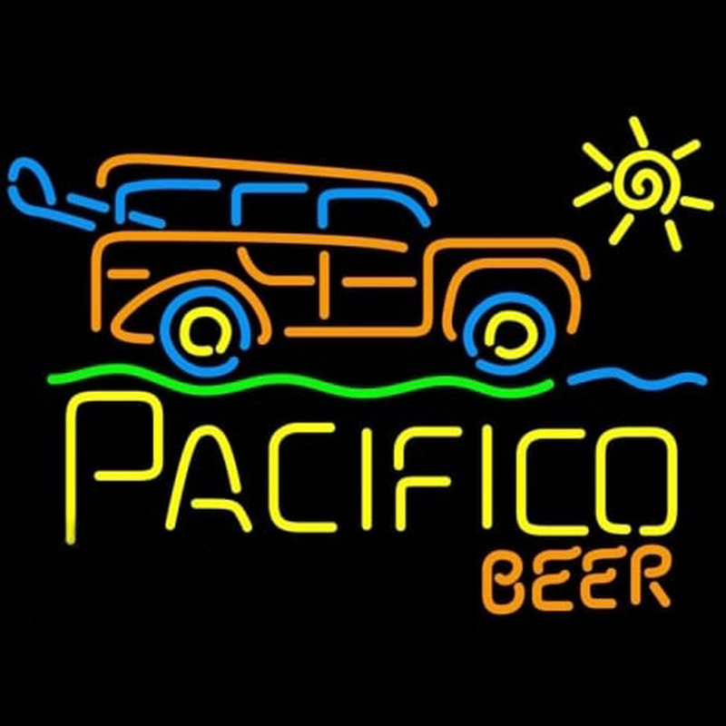 Cerveza Pacifico Sun Bus Neonkyltti