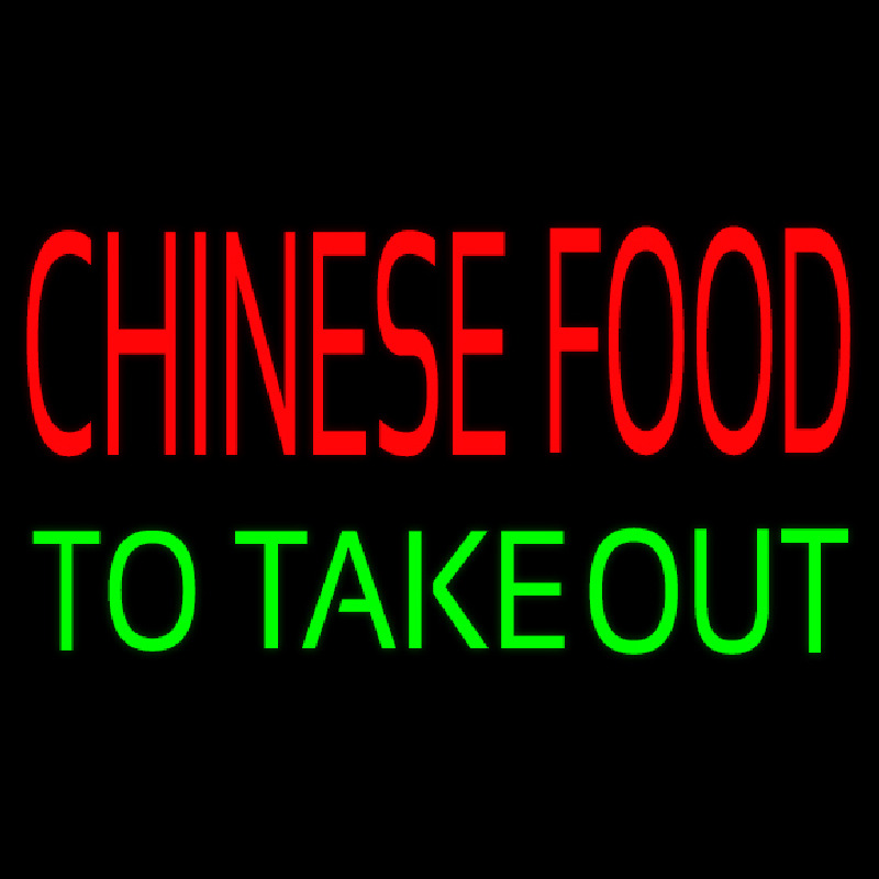 Chinese Food To Take Out Neonkyltti