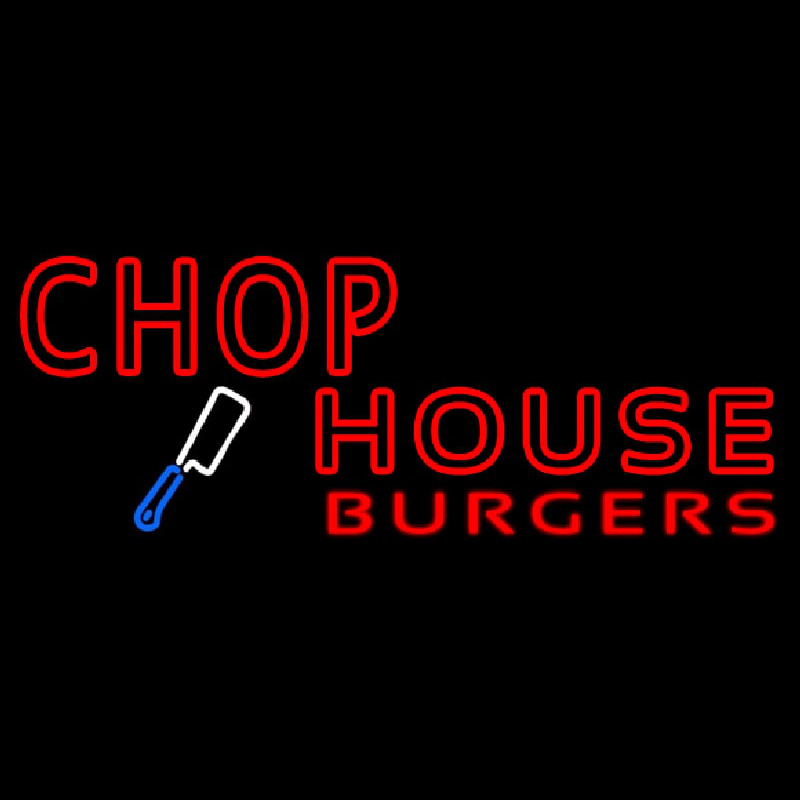 Chophouse Burgers Neonkyltti