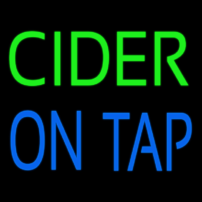 Cider On Tap Neonkyltti