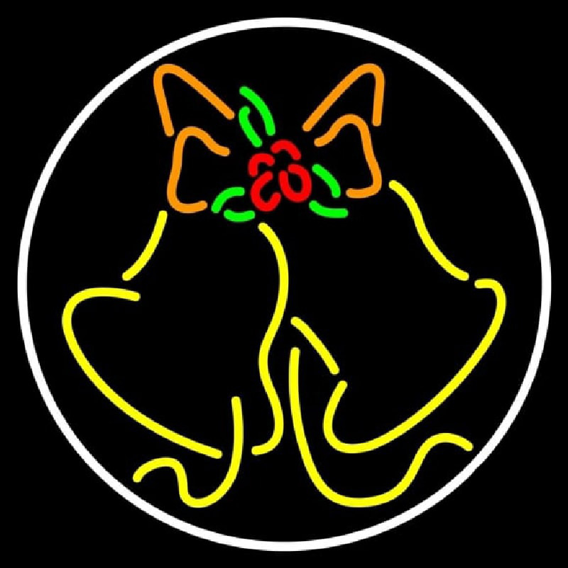 Circle Bell Logo Neonkyltti