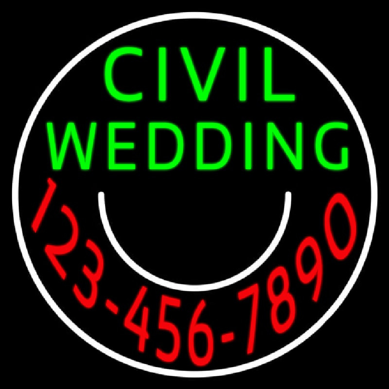 Circle Civil Wedding With Phone Number Neonkyltti